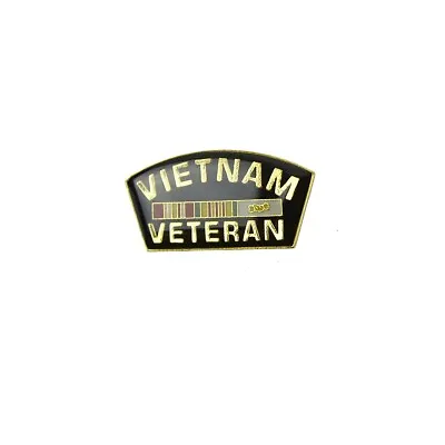 Enamel Vietnam War Veteran Ribbon Jacket Lapel Pin US Military Hat Tack Vet Gift • $6.19