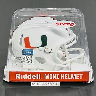 Miami Hurricanes Speed Mini Helmet Riddell NCAA Licensed Brand New! • $32.99