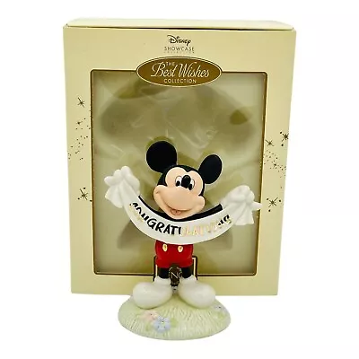 Lenox Disney Mickey’s Congratulations Figurine Mickey Mouse With COA NEW IN BOX • $34.95