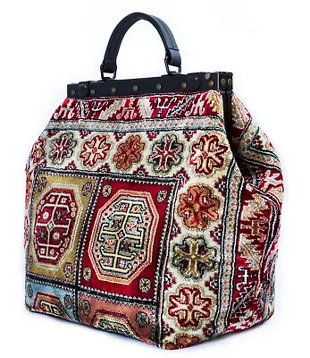 LARGE VICTORIAN-STYLE MARY POPPINS CARPET BAG. NEW From LONDON. FREE DELIVERY • $383.90