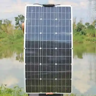 100W Watt Flexible Solar Panel 12V Mono Home RV Rooftop Camping Off-Grid Power • $59.99