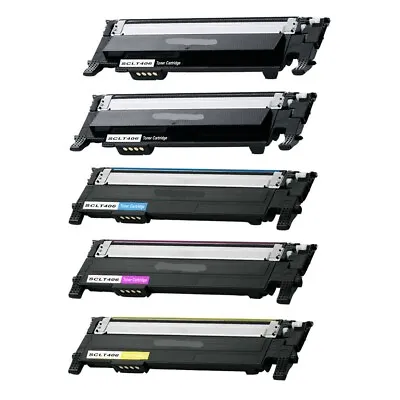 5 Toner Cartridge For Samsung CLP360 CLP365 CLP365W CLX3300 CLX3305FN CLX3305FW • £48.86