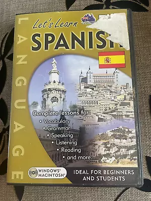 Nodtronics - Let's Learn Spanish Cd - Rom With Manual. • £2.57