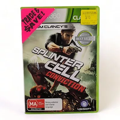 Tom Clancy's Splinter Cell: Conviction XBOX 360 Game PAL With Manual • $12.49