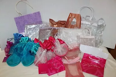 Lot Of 37~MARY KAY~Bags~SHEER~Mesh~CLEAR~Blue~PINK~Fuschia~SAMPLES~Gift TAGS~NEW • $34.99