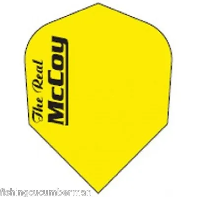 £1.40 • Buy McCOY  THE REAL  EXTRA STRONG DART FLIGHTS FLURO YELLOW