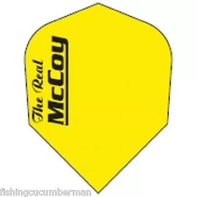 £1.40 • Buy McCOY  THE REAL  EXTRA STRONG DART FLIGHTS FLURO YELLOW