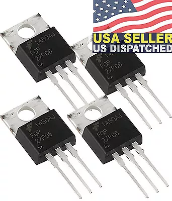 Fairchild/ON Semiconductor FQP27P06 MOSFET P-CH 60V 27A TO-220 • $18.22