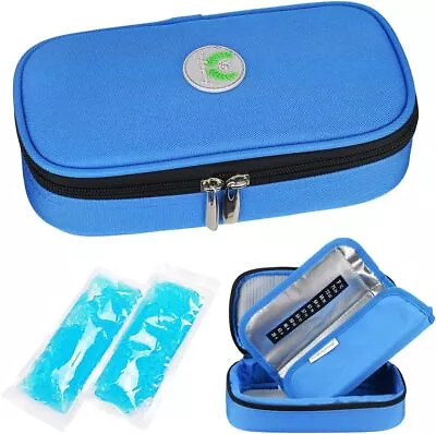 Insulin Cooler Travel Case - Medicine Cool Bag Medication Diabetic Ins • £22.19