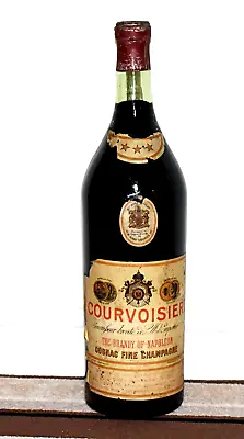 Vintage Large Glass Courvoisier Cognac Fine Chapagne Advertising Display Bottle • £85