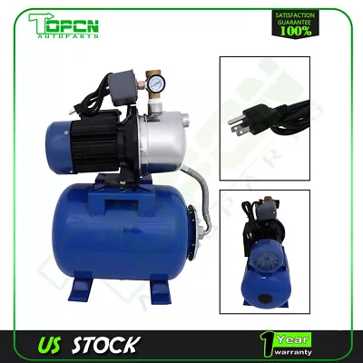 1 HP Shallow Well Jet Pump W/ Pressure Switch 12.3 GPM Booster Water 2800L/H • $118.74