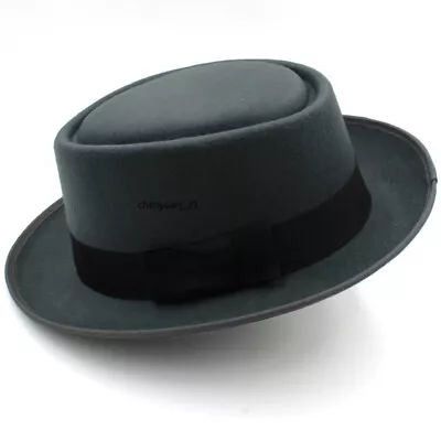 Hat Walter White BREAKING BAD Cosplay Heisenberg Hat Pork Pie Jazz Cap Gifts NEW • $17.85