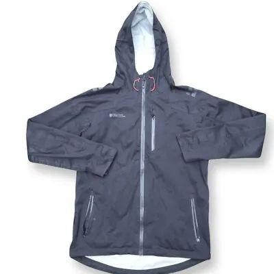 MOUNTAIN WAREHOUSE Mens Hooded Windbreaker Jacket UK Small Black • £12.50