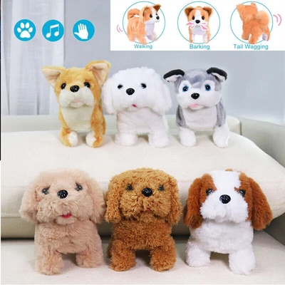 £9.68 • Buy Robot Electronic Dog Barking Walking Wagging Tail Puppy Dog Plush Toy Dog Pet
