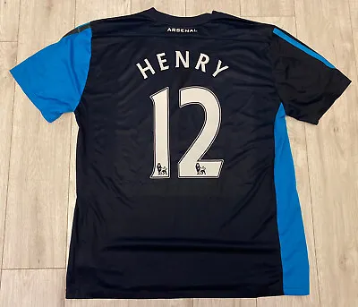 £69.99 • Buy Nike Henry Arsenal 2011/2012 Away Football Shirt 125 Anniversary XL Blue Rare