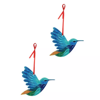 2pcs Wall Birds Sculpture Craft Decoration Bird Wall Sculpture • £11.49