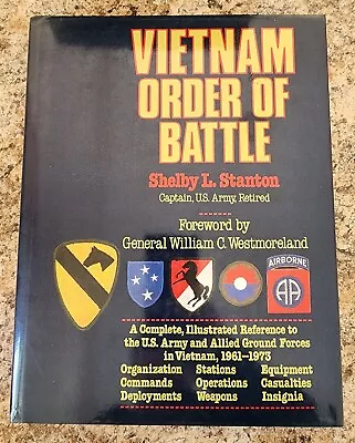 Rare Vietnam Order Of Battle Book Excellent Condition Large Profesional 396Pages • $50