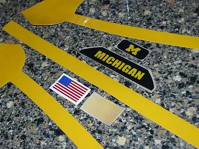 MICHIGAN WOLVERINES MAIZE Football Helmet Decal Set FULL Size 3M 20MIL • $30.99