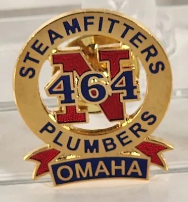 UA Local 464 Plumbers Steamfitters Union Pin Omaha Nebraska Pin  • $64.95