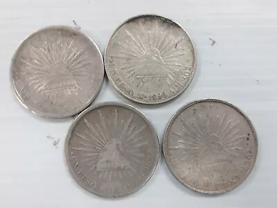 4 Coin Lot Mexico Silver Peso Cap And Ray 1898-1903 Q4BK • $275