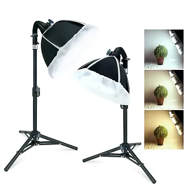 LINCO Photography Photo Table Top Studio Softbox Lighting Kit 3 Color LED Bulb • $49.99