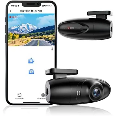 REDTIGER Dash Cam Front 1080P Smart Dash Camera For Cars WiFi G-Sensor 360° • $69.99