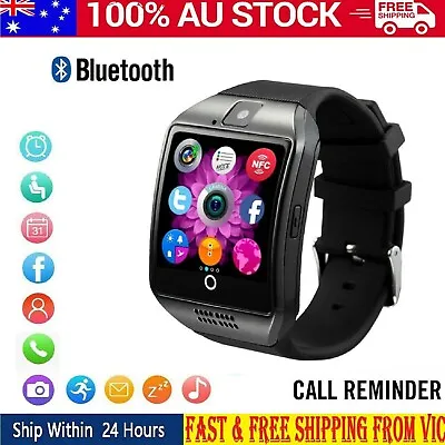 $34.95 • Buy Q18 Bluetooth Android Smart Watch For Men Women Call GPS Fitness Wrist Bracelet