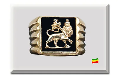 Lion Of Judah Gold 22 Carat Ring Handmade Customized Bob Marley Style • $1850