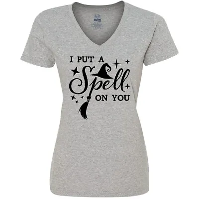Inktastic I Put A Spell On You- Halloween Magic Women's V-Neck T-Shirt Adult Hat • $14.99