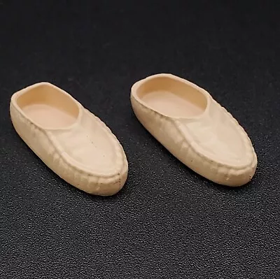 2 NEW MEGO PLANET OF THE APES TAN SHOES Moccasins For 8” Figure CORNELIUS (M39) • $5.99