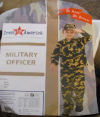 US Army Military Officer  Costume Halloween Child L 12-14 Dress Up America • $19.99