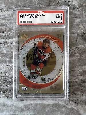 2005 Upper Deck Ice Mike Richards Rookie #117 809/999 PSA 9 Only 5 Graded Higher • $49.99