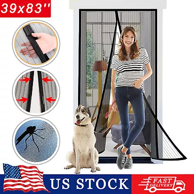 Mosquito Door Net Mesh Screen Bug Pet Patio Hands Free Magnetic Magic Closer New • $7.99