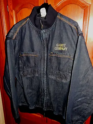 G Unit Tools Of The Trade Men's 3XL Heavy Dark Denim Jean Jacket • $75