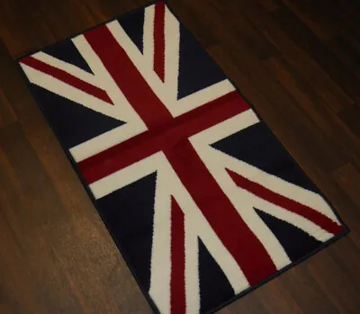 Rugs Aprox 4x2 60cmx110cm Union Jack Mat/Rugs Woven Backed Red/White/blue Mat • £12.99