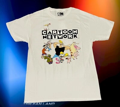 $20.95 • Buy New Cartoon Network 90s Character Squad Cast Men's White Vintage Retro T-Shirt
