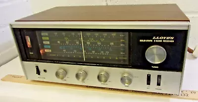 Vintage 1980's Lloyd's 5 Band Receiver AM FM CB VHF Police Works 9H34W-34A • $72.46