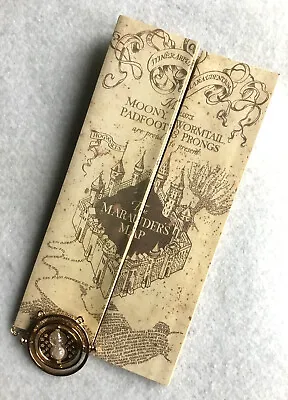 Harry Potter Marauder Map And Hermione Grangers Time Turner Necklace Film Prop • £5.61