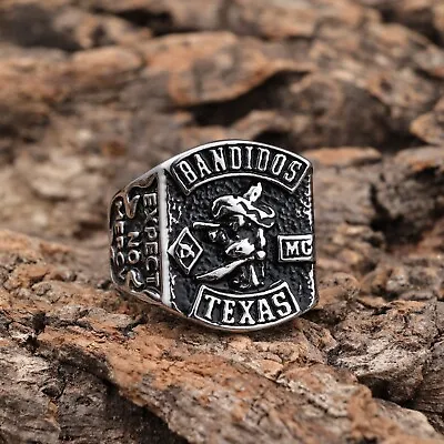 Bandido's Texas  M C  Stainless Steel Size 11 Ring - 1 Week Sale • $39.99