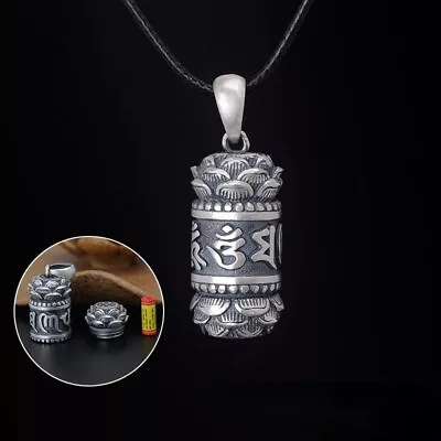 Buddhism Six Word Truth Amulet Pendant Necklace For Men Women Good Lucky Jewelry • $17.27