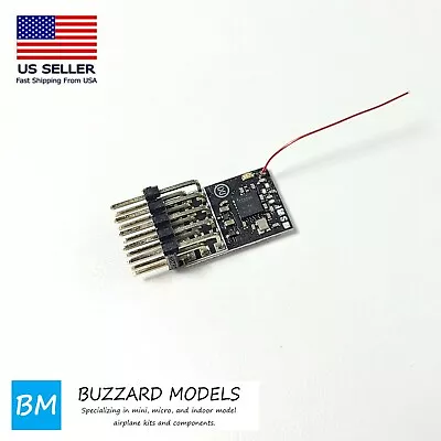 AR52-A2+ V2.0 AFHDS-2A Flysky 5 Channel Micro Receiver W/Std Servo Plug +Telemet • $22.99