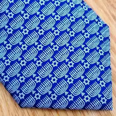 NWT Vineyard Vines Boys Silk Tie Menorah Hanukkah Blue Shep & Ian • $25