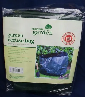 Large Garden Waste Sack Rubbish Grass Refuse Tip Bag Strong Waterproof Reusable • £4.90