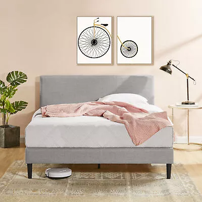 $279 • Buy QUEEN Bed Frame KING DOUBLE SINGLE Size Fabric Platform Base - Zinus Nelly