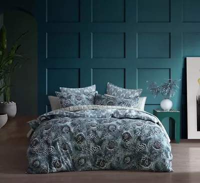 Logan & Mason Cape Conran Quilt Cover Set Range Teal • $34.97