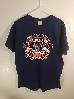 Auburn Tigers 2014 BCS National Championship Short Sleeve T-Shirt Mens Large  • $8.25