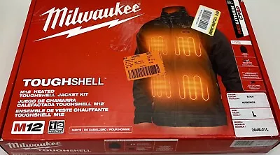 Milwaukee 204B-21L M12 Heated Toughshell Jacket Kit -BLACK-2XL-OPEN BOX • $144.95