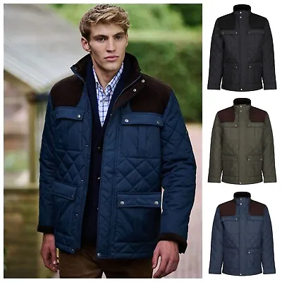 £54.95 • Buy Mens Regatta Quilted Jacket Diamond Quilt Coat Outdoor Long Sleeve Insulated