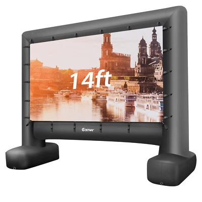 $139.90 • Buy Outdoor Inflatable Movie Screen Outdoor Projector Screen W/ Air Blower Carry Bag