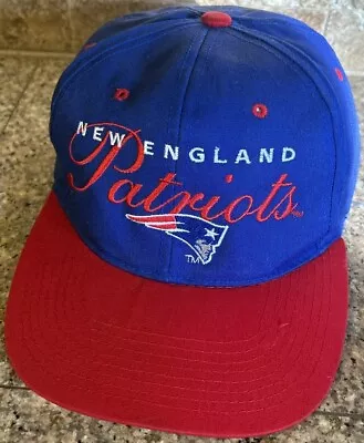 NEW ENGLAND PATRIOTS VINTAGE 90s DREW PEARSON NFL FOOTBALL SNAPBACK HAT • $17.49